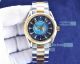 Omega Seamaster Blue Earth Face Yellow Stainless Steel Strap 40mm Copy Watch  (8)_th.jpg